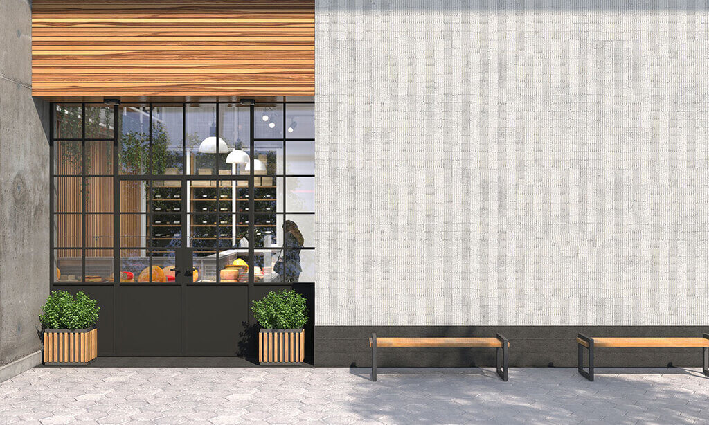 Minimalistic Front Elevation Design with Concrete