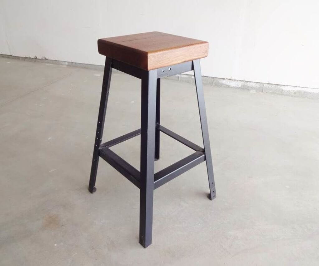 Simple Steel Stool Design idea