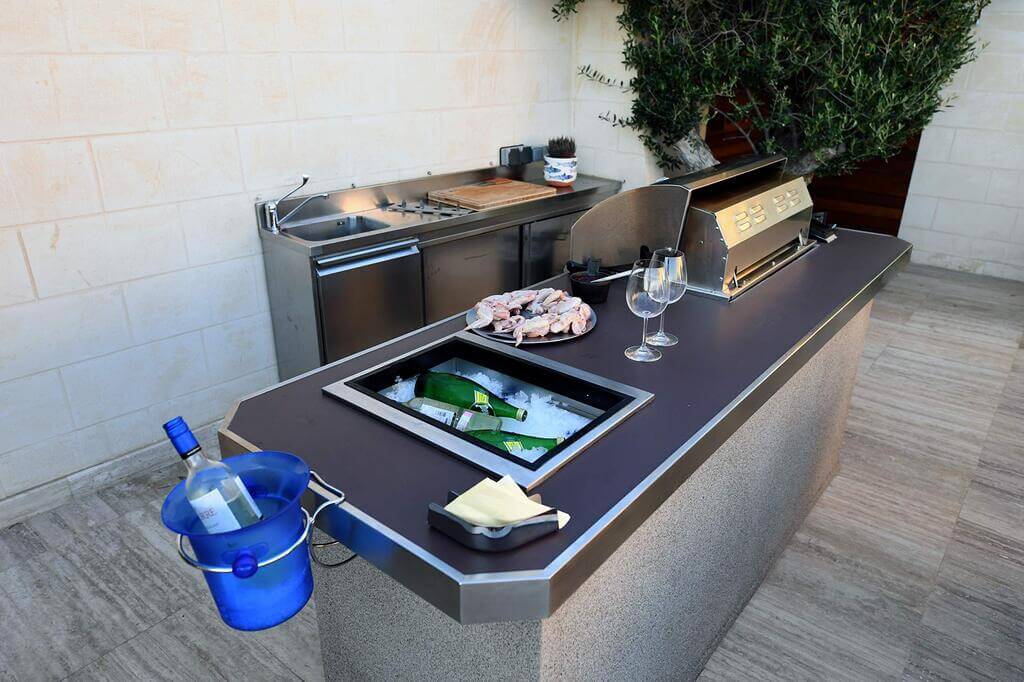 Add a Chiller Trough Ideas for Your Outdoor Kitchen