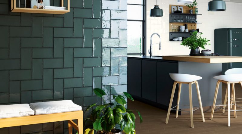 Green Tiles in Your New Kitchen