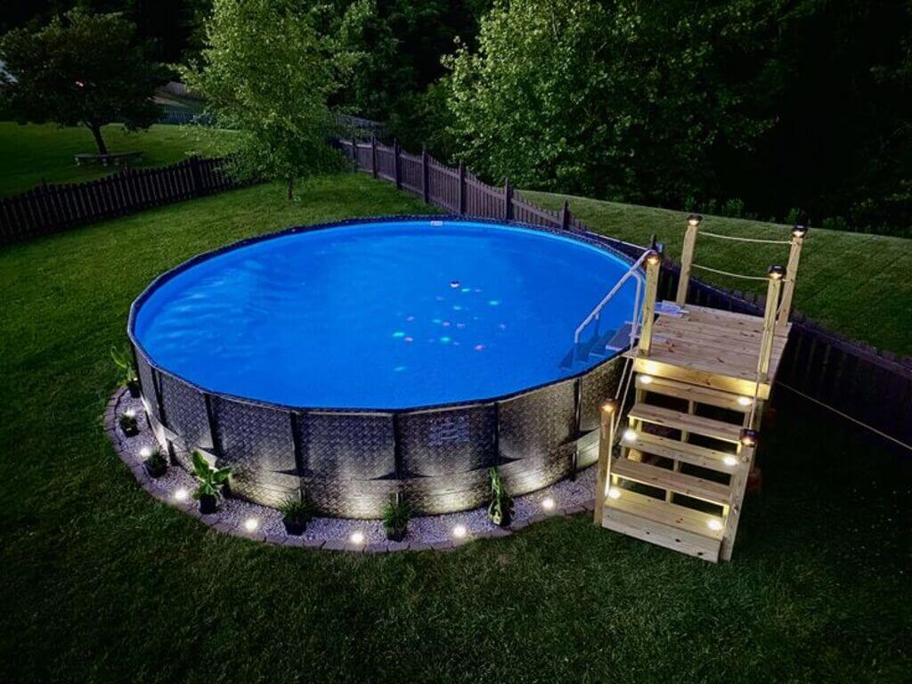 round above ground pools