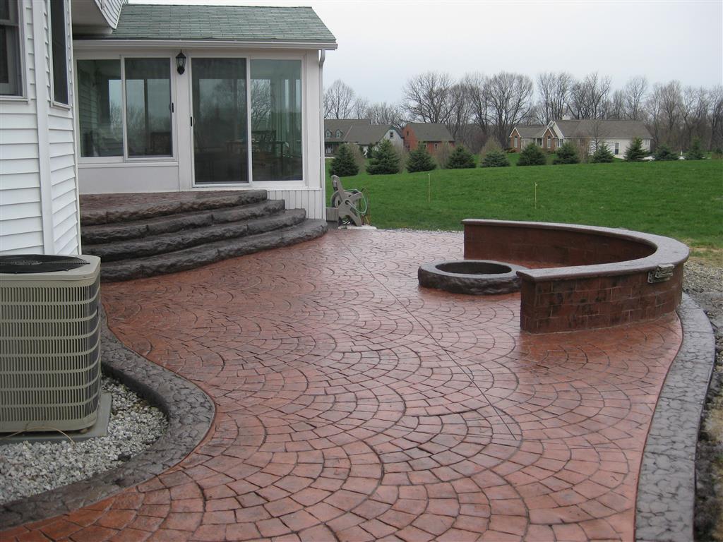 stamped concrete patio 