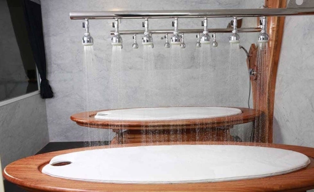 table shower