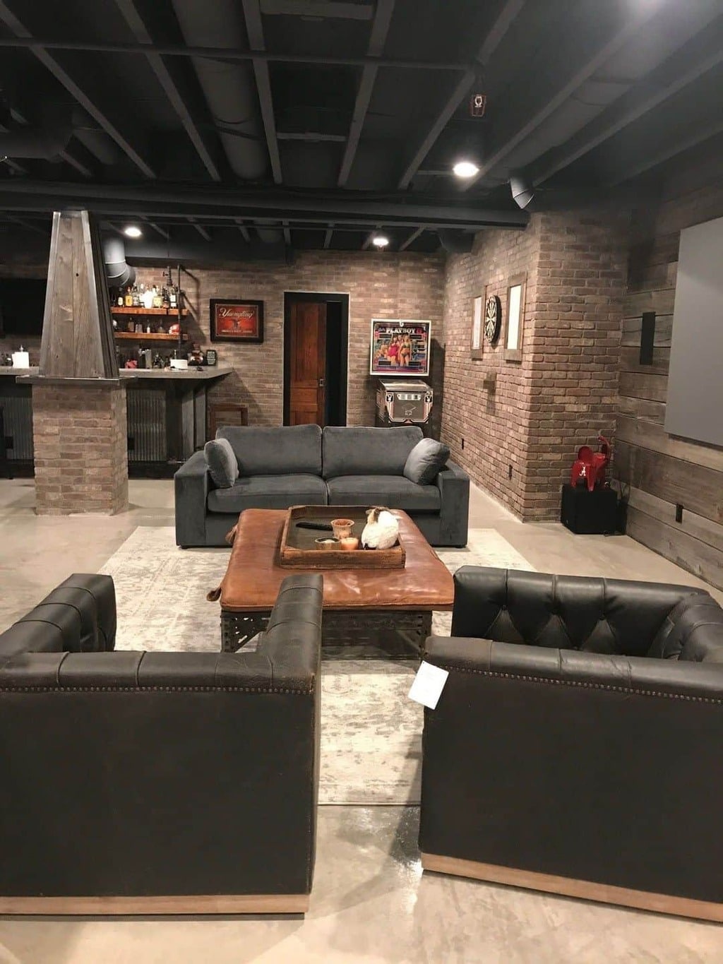 A living room with couches and a coffee table
