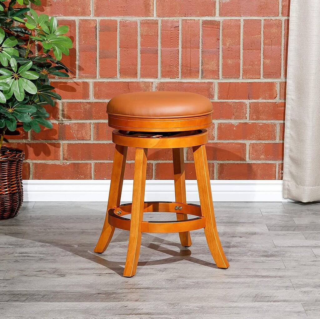 DTY Indoor Living Creede Backless Swivel Stool