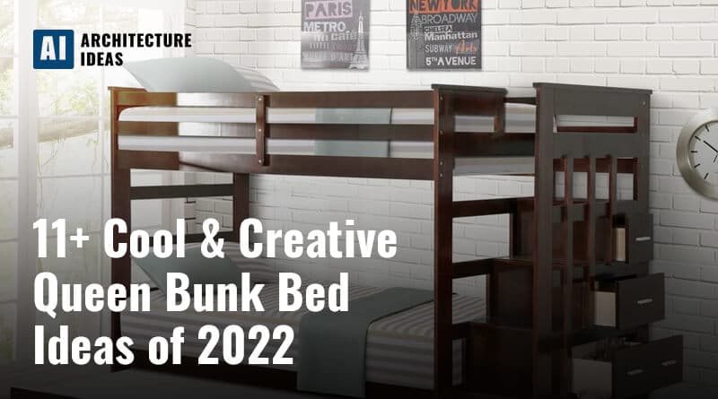 Queen Bunk Bed 11 Space Saving, Under Bunk Bed Decor
