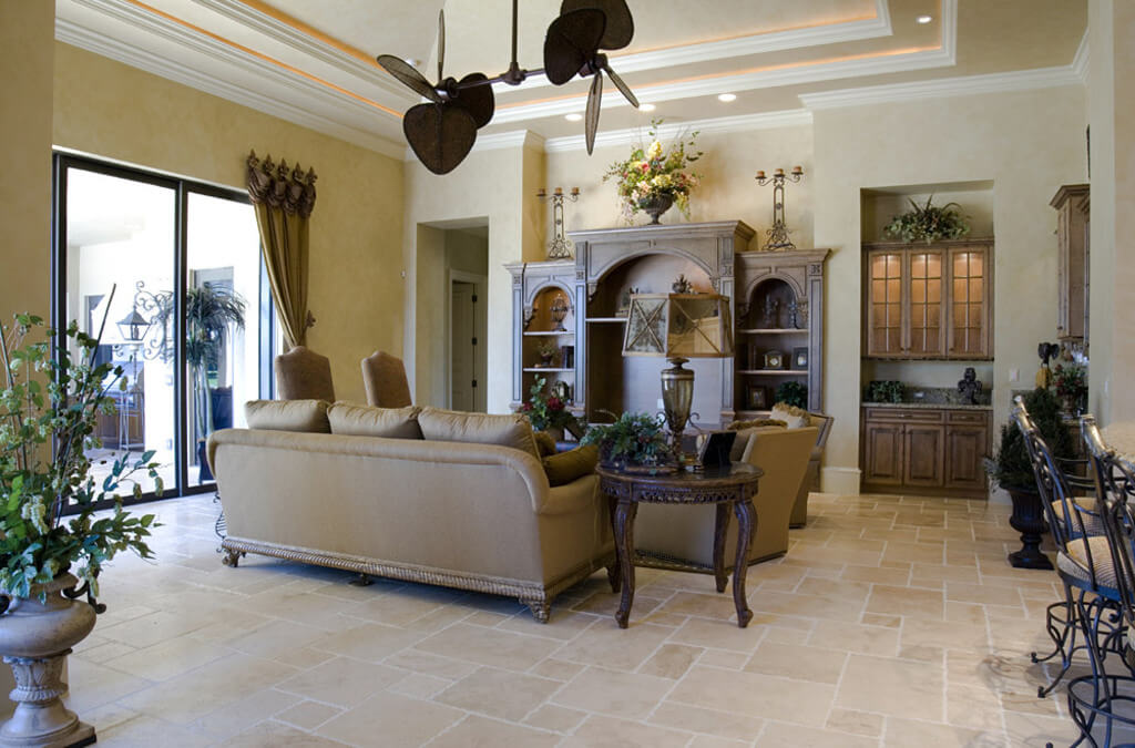 Travertine Can't Be Used in Outdoor Applications Because It Will Get Damaged from Weather and Sun Exposure