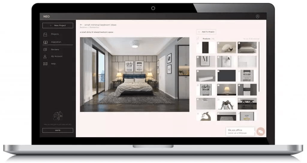Create a 3D portfolio for Best Interior Design Sales Pitch