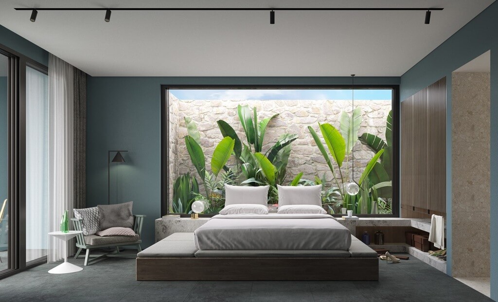 Green & Gray bedroom ideas