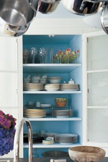 navy and grey kitchen cabinets