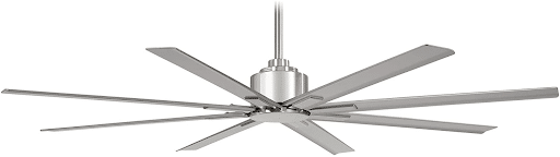  Best Outdoor Ceiling Fans for Large Areas: Minka-Aire Brushed Steel Fan