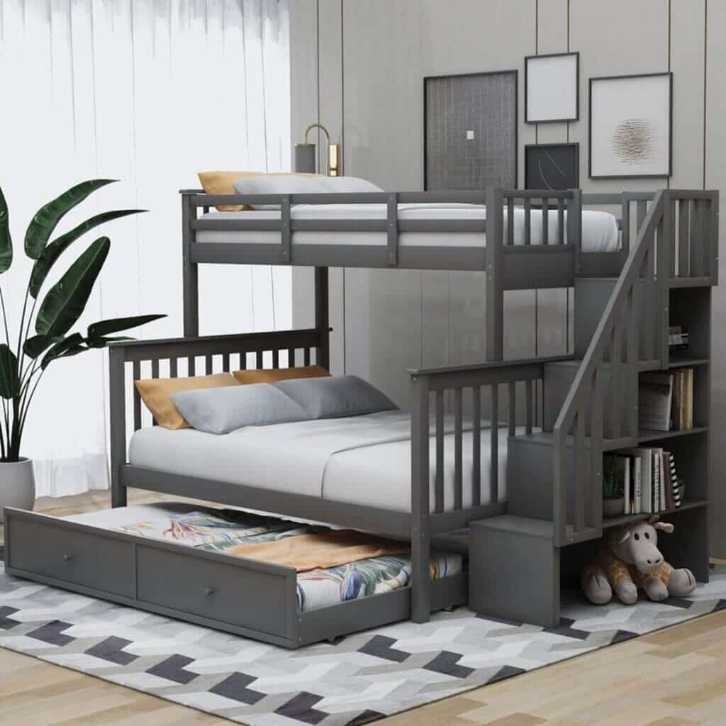 Extendable Bunk Bed With Staircase