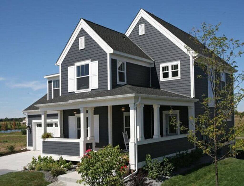 grey house color schemes