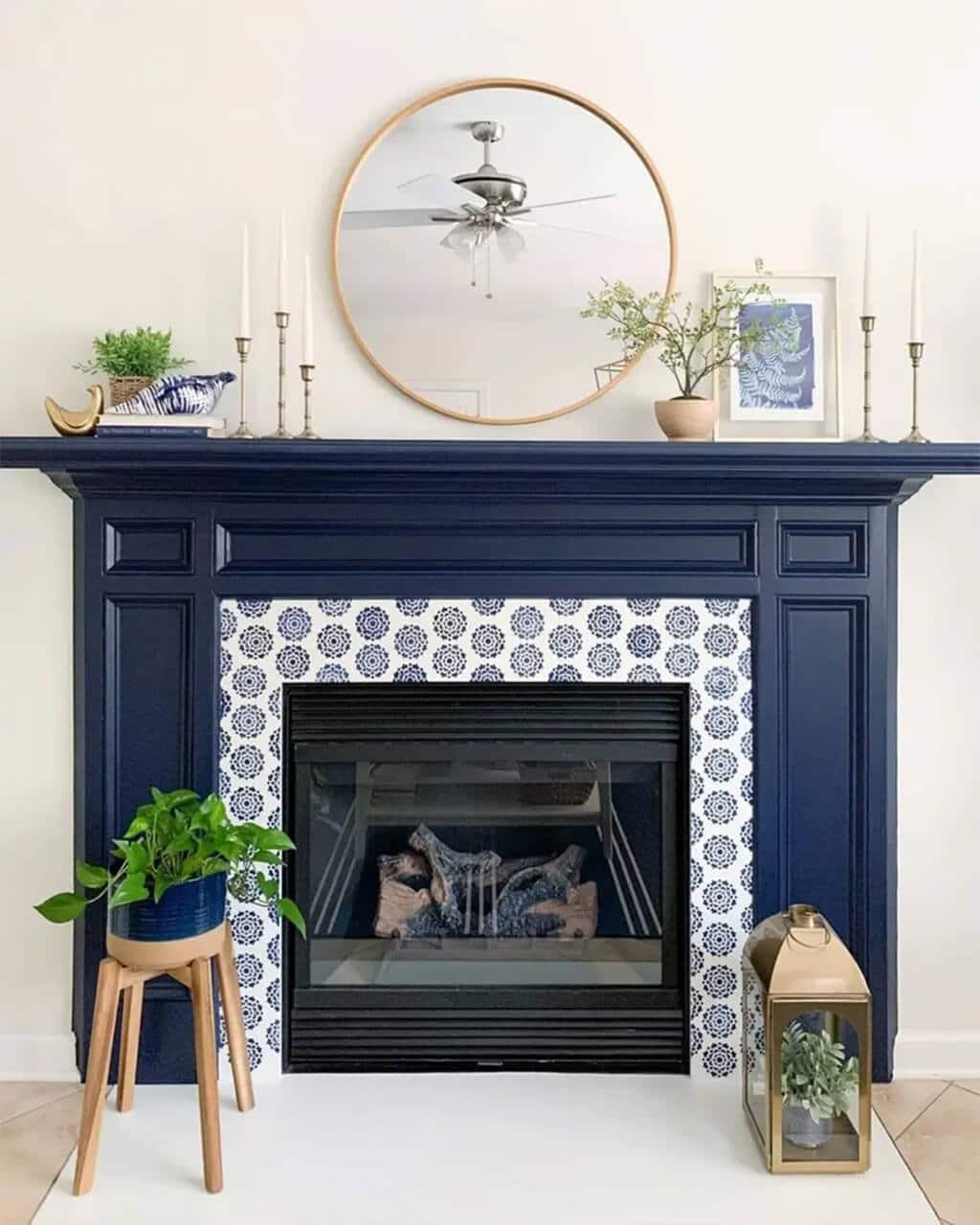 Fireplace Tile Ideas: Stunning Contrast