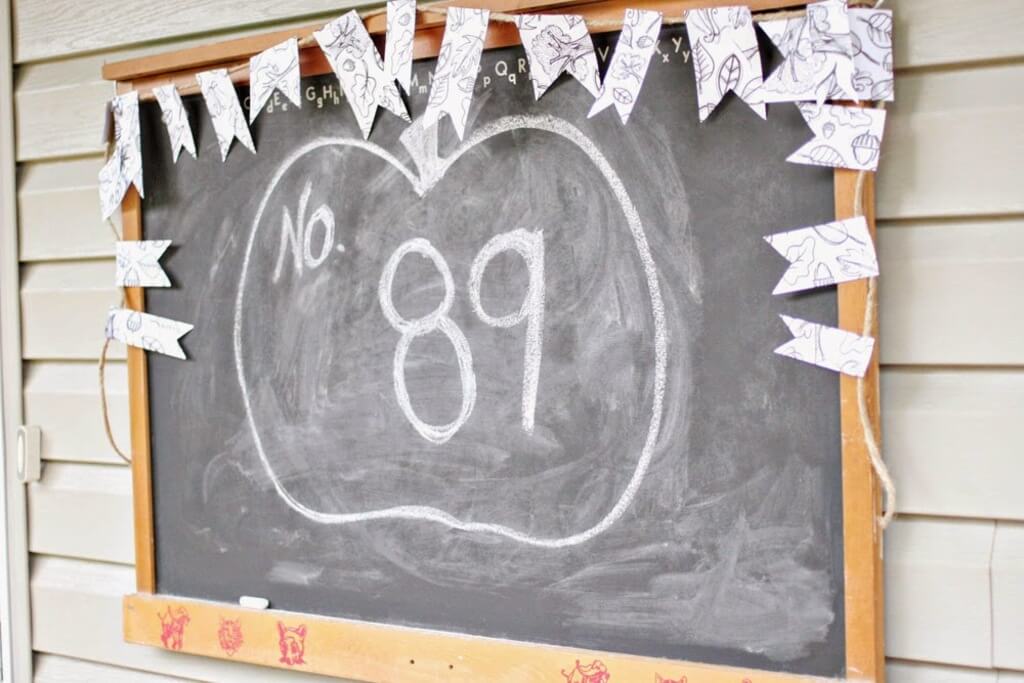 Chalk out the House Number Signs idea