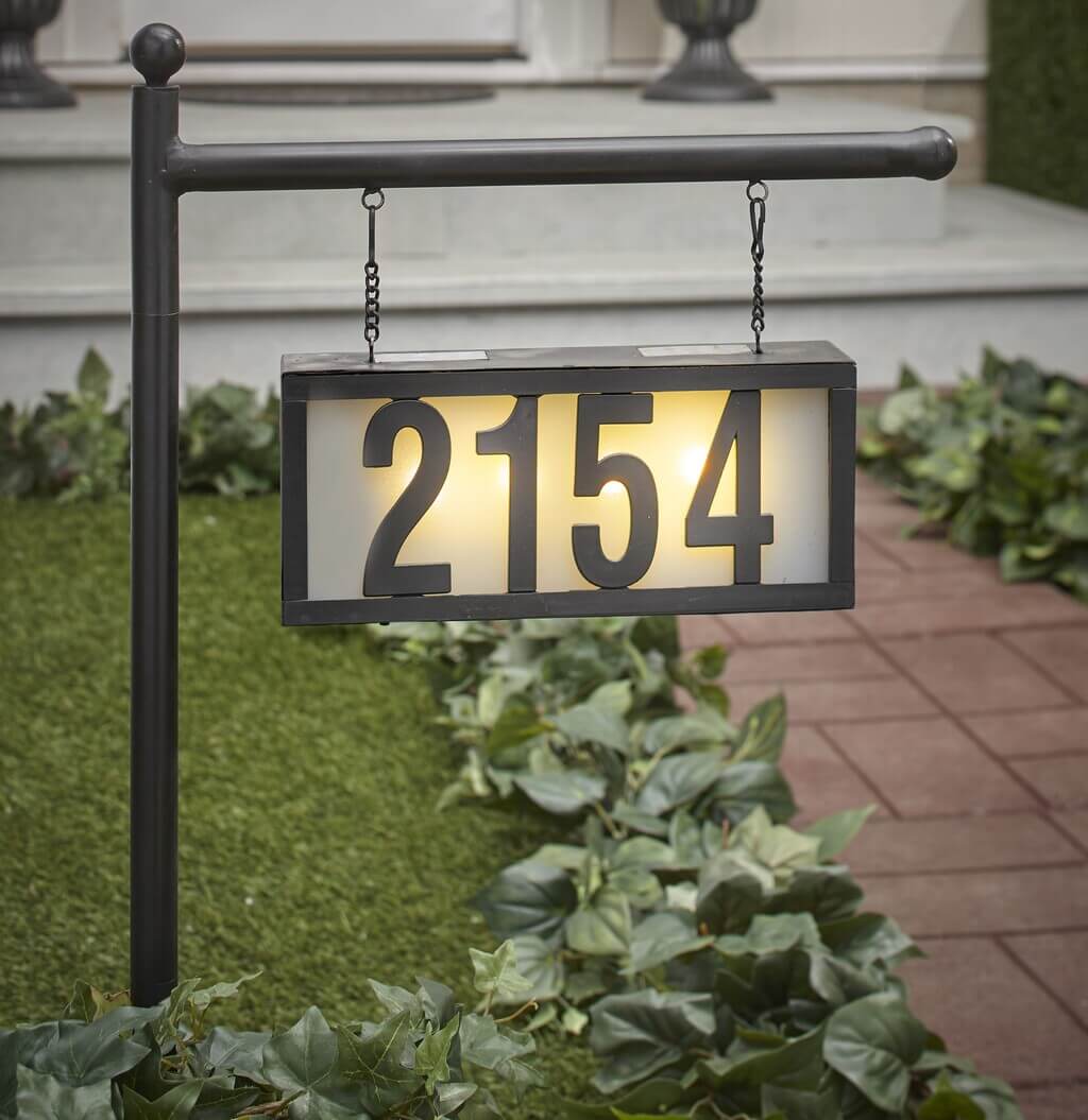  Lighting Up to the Viewers house number signs for yard idea