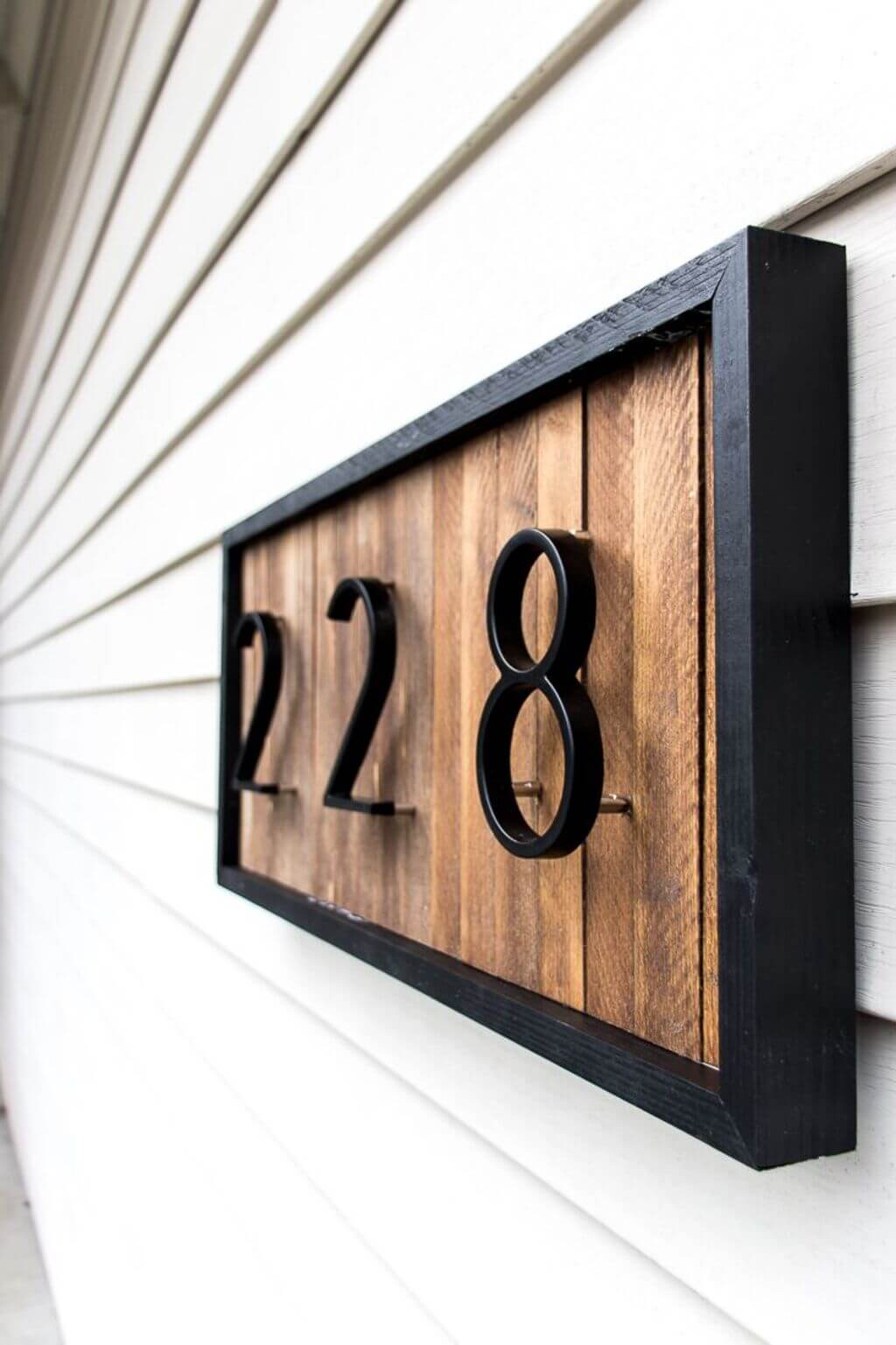 Textured Canvas for House Numbers sign idea