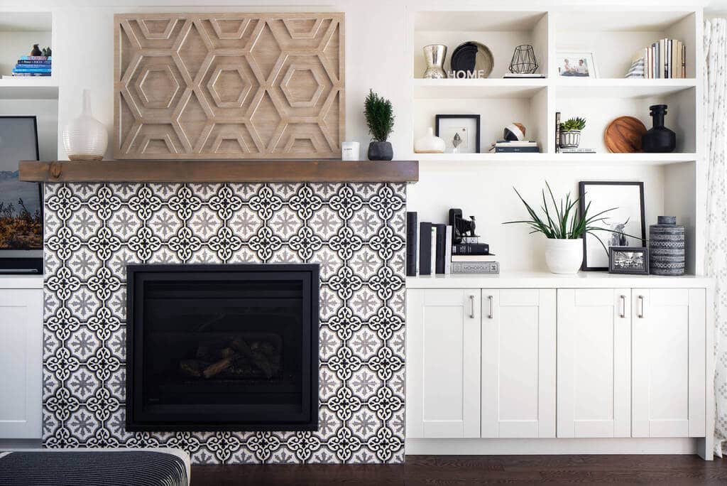  Fireplace Tile Ideas: Go Boho