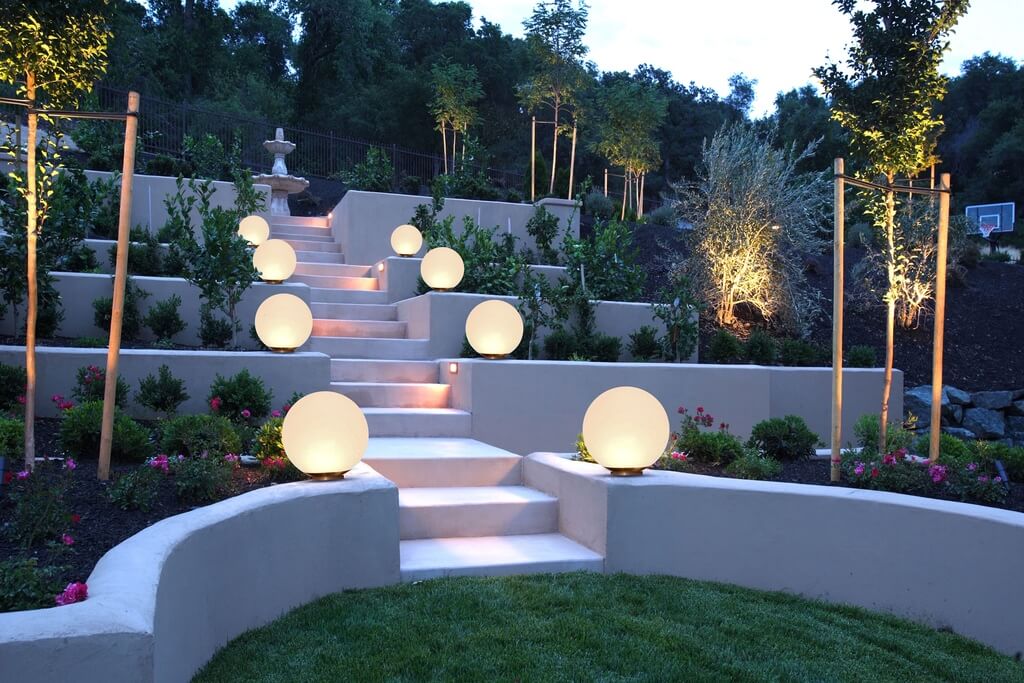 Naturally Modern sloped backyard ideas on a budget