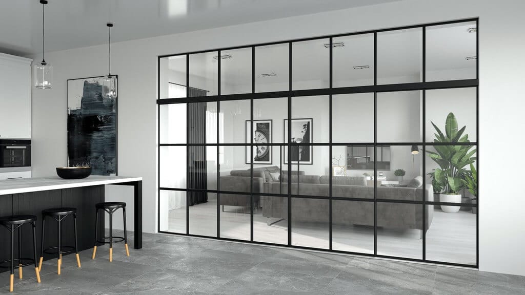 Add a Glass Partition in Your Living Space