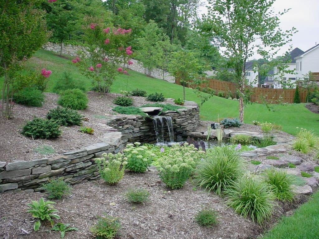 sloped backyard ideas