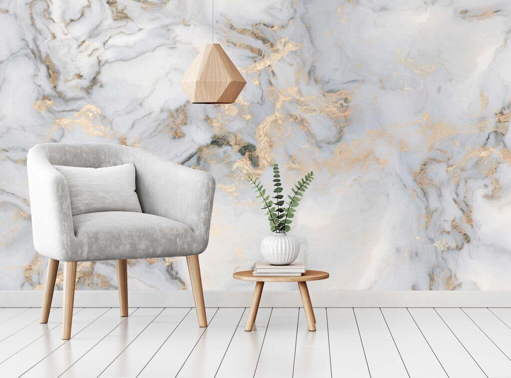 Marble Textured Removable Wallpaper