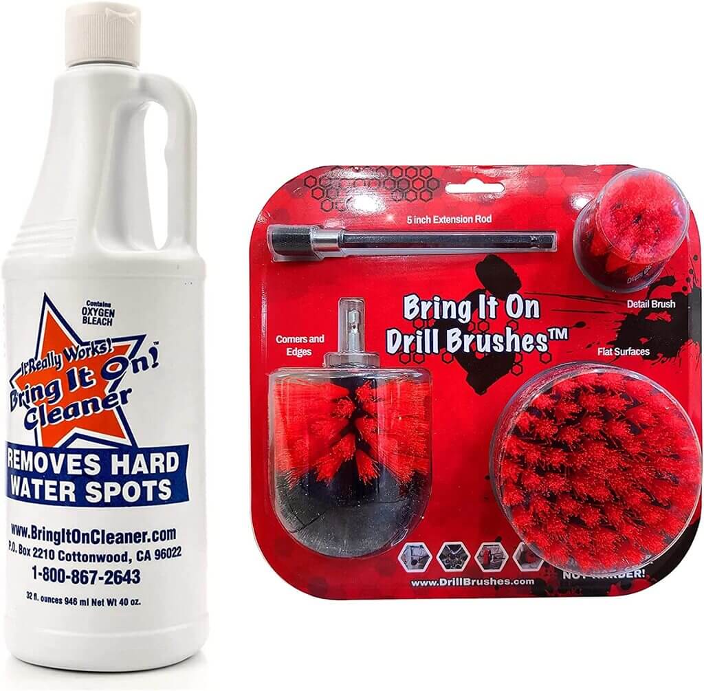 Bring It On! Cleaner with Drill Brush Attachment Set 