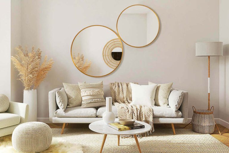 9 EyeCatching & Unique Living Room Mirror Ideas Architectures Ideas