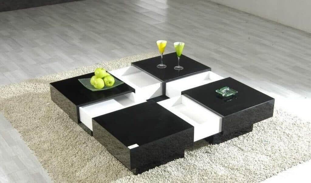 Black and White Coffee Table