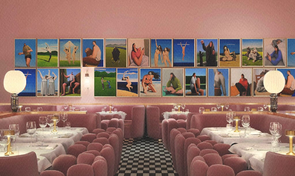 restaurant interior design: Add Personality with Artwork