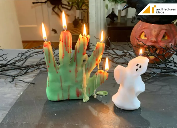 DIY halloween candle