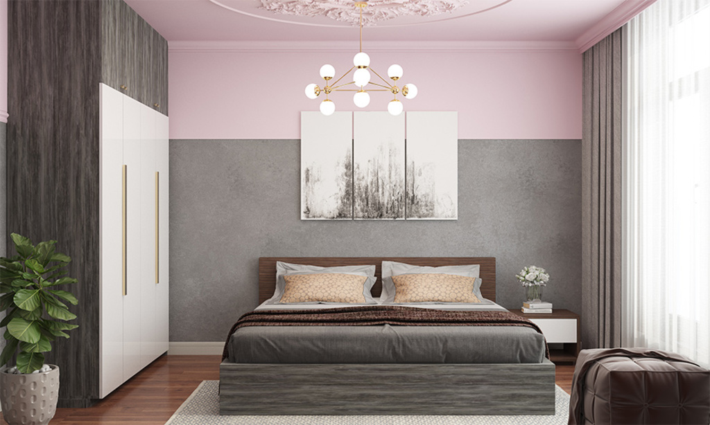 Two Color Combination for Bedroom Walls