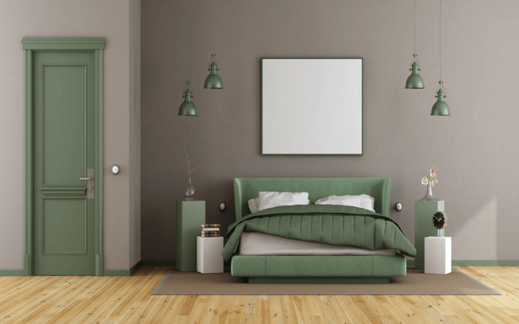 two colour combination for bedroom walls