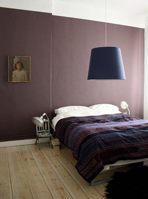 Purple with Taupe home interior
