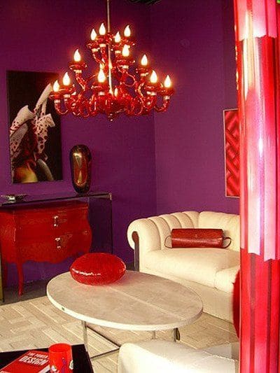 Purple with Tomato Red interior color