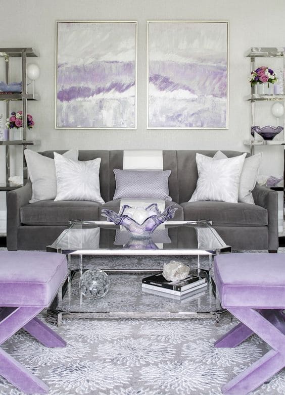 Silver with Lavender interior color