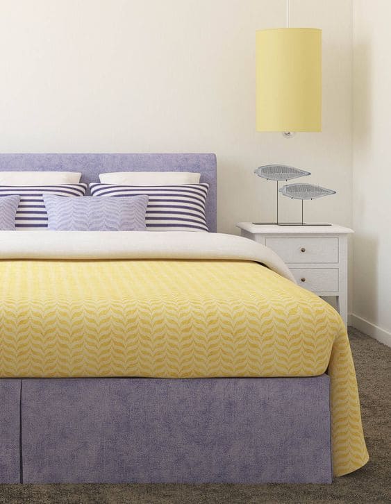 Yellow and Purple color interior