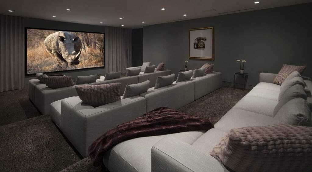 Cosy Up the Space with Comfy Couches in home theater ideas