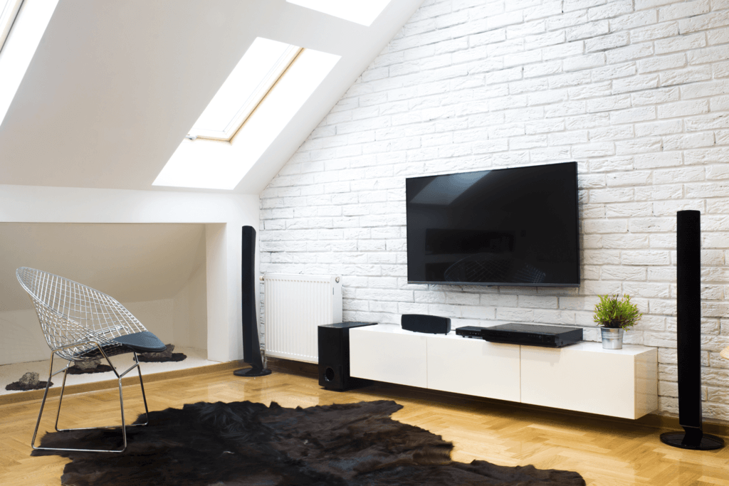 Transform an Attic into a Family Recreation Room in home theater