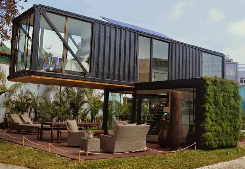 Cantilevered Shipping Container Homes