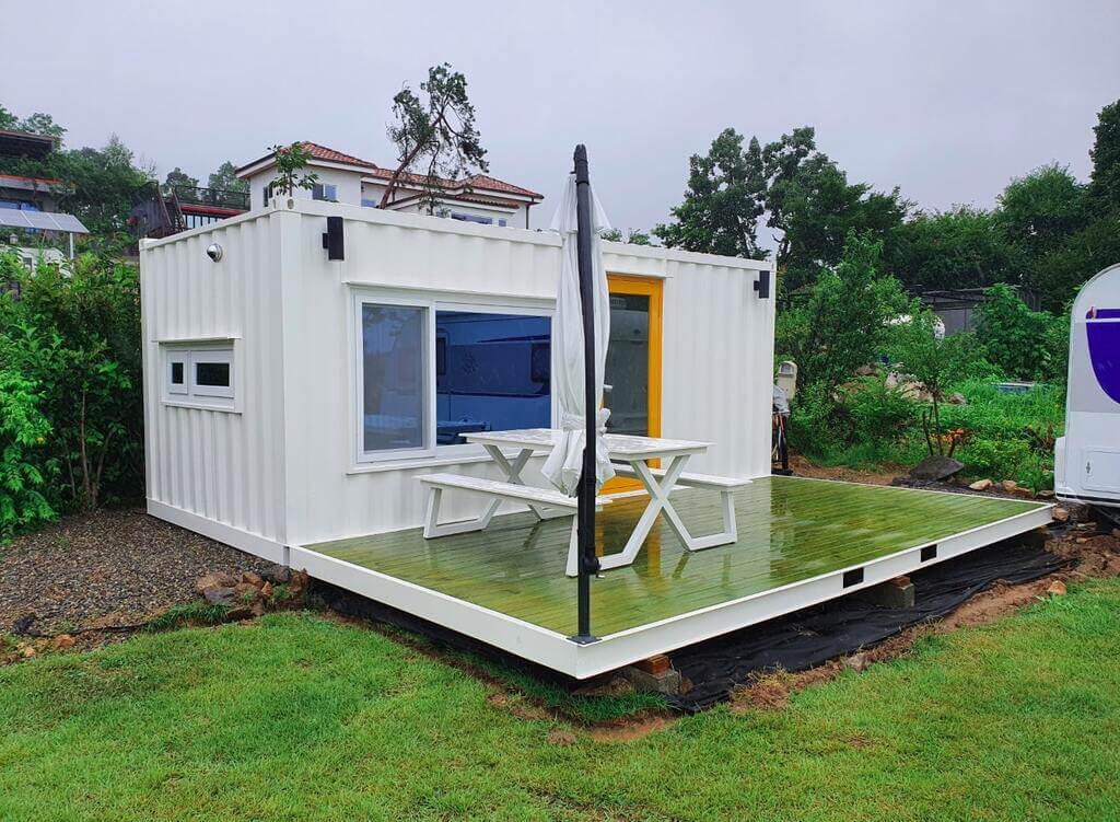 White Cargo Container Homes