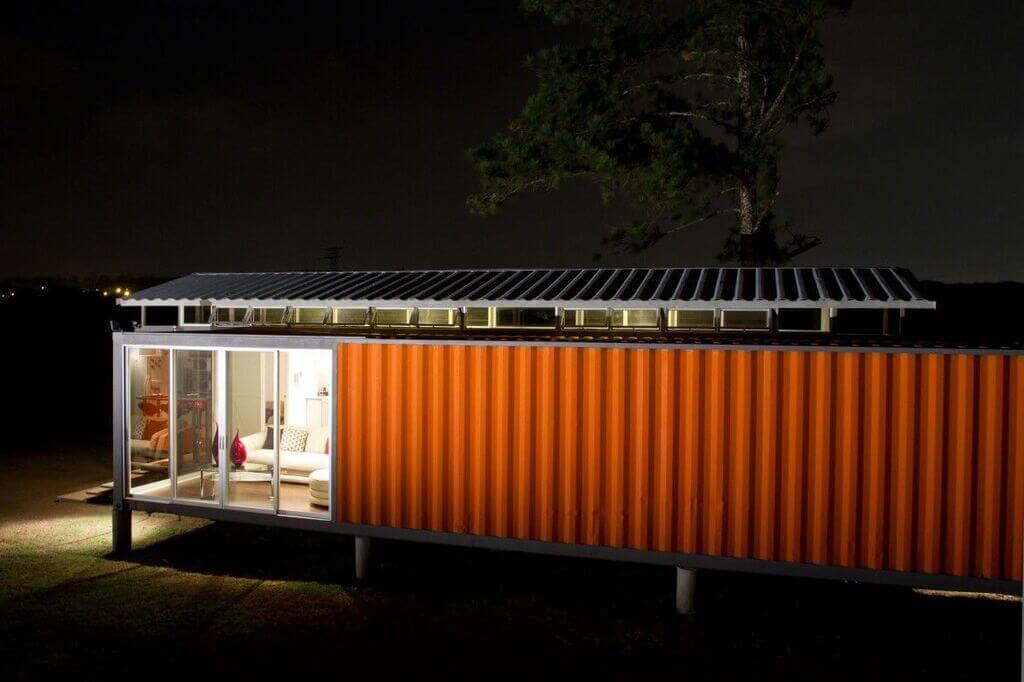An Outdoor Bridge container house