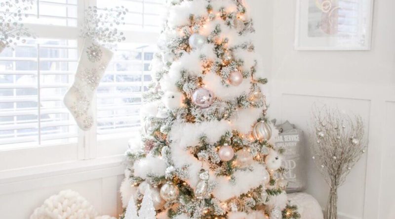white christmas tree ideas