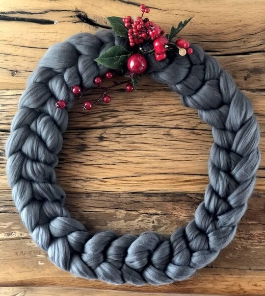 Arm Knitted Wreath