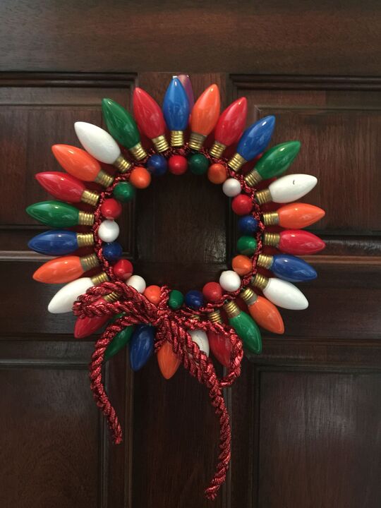 Christmas Lights Wreath