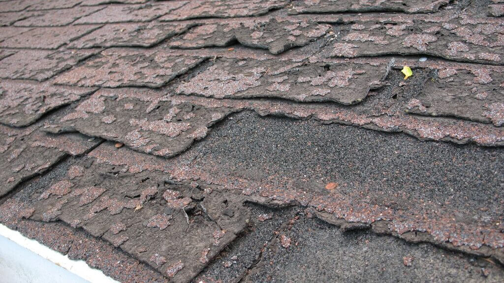 Curled Shingles is a sign ogf Deterioration of Roofs