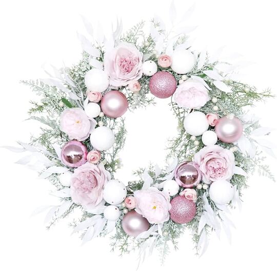 Glittery Pink Wreath