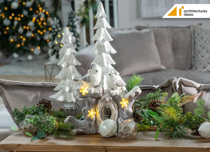 diy white christmas decoration