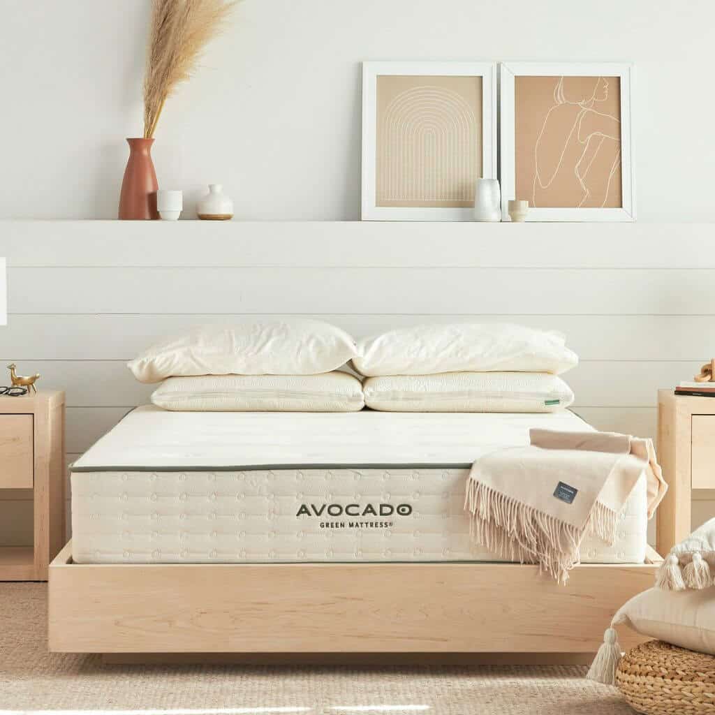 Wooden Floating Bed Frame