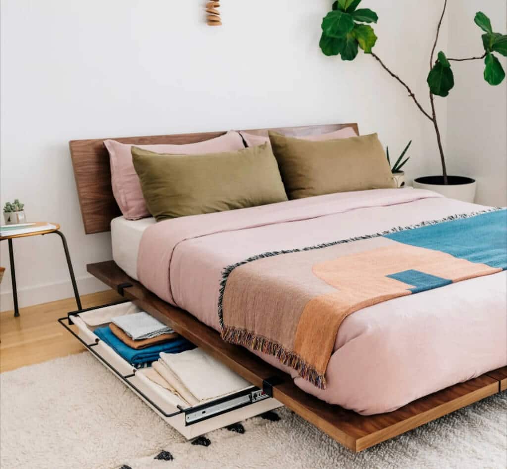 Simply Minimalist Floating Bed Frame
